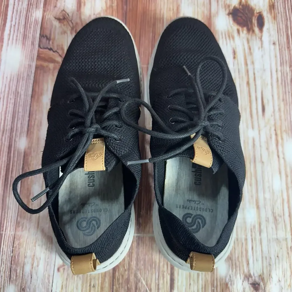 Clarks STEP URBAN MIX Mens Size 8.5 M Black Knit Sneakers Casual Oxfords Shoes